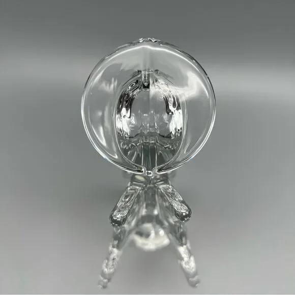 The Toscany Collection 24% Lead Crystal Clear Solid Angel Figurine 9” Japan - Picture 6 of 7